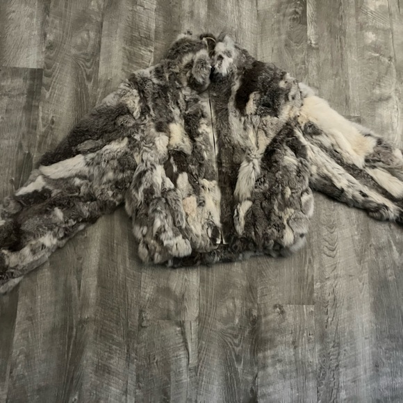 Rabbit soft fur coat - Picture 2 of 2